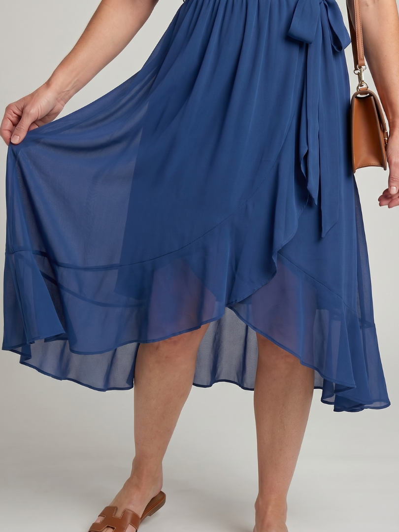 Nina Midikleid Wickeloptik – Ansicht 07