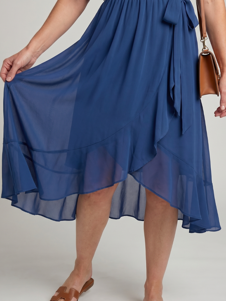Nina Midikleid Wickeloptik – Ansicht 07