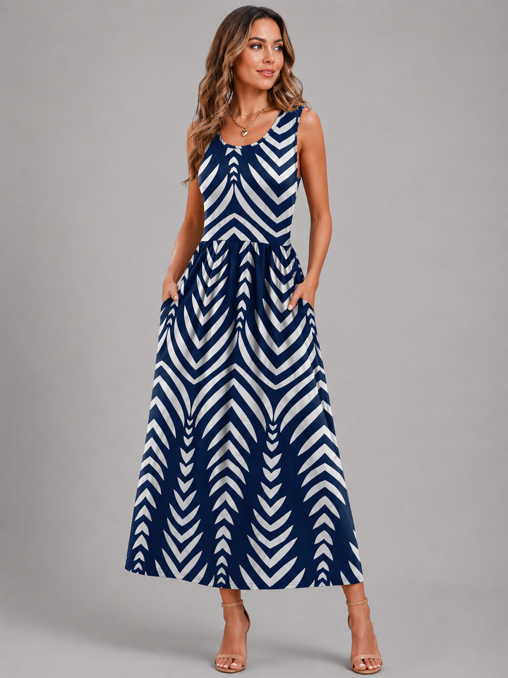 Franziska | Boho Midi-Kleid mit Neckholder