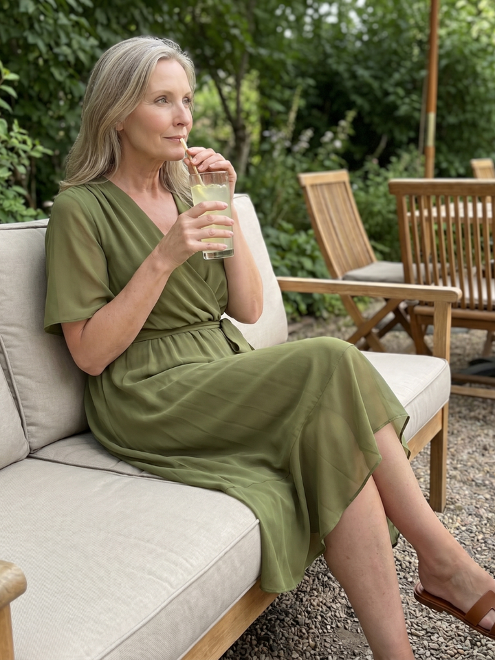 Nina Midikleid Wickeloptik – Ansicht 08