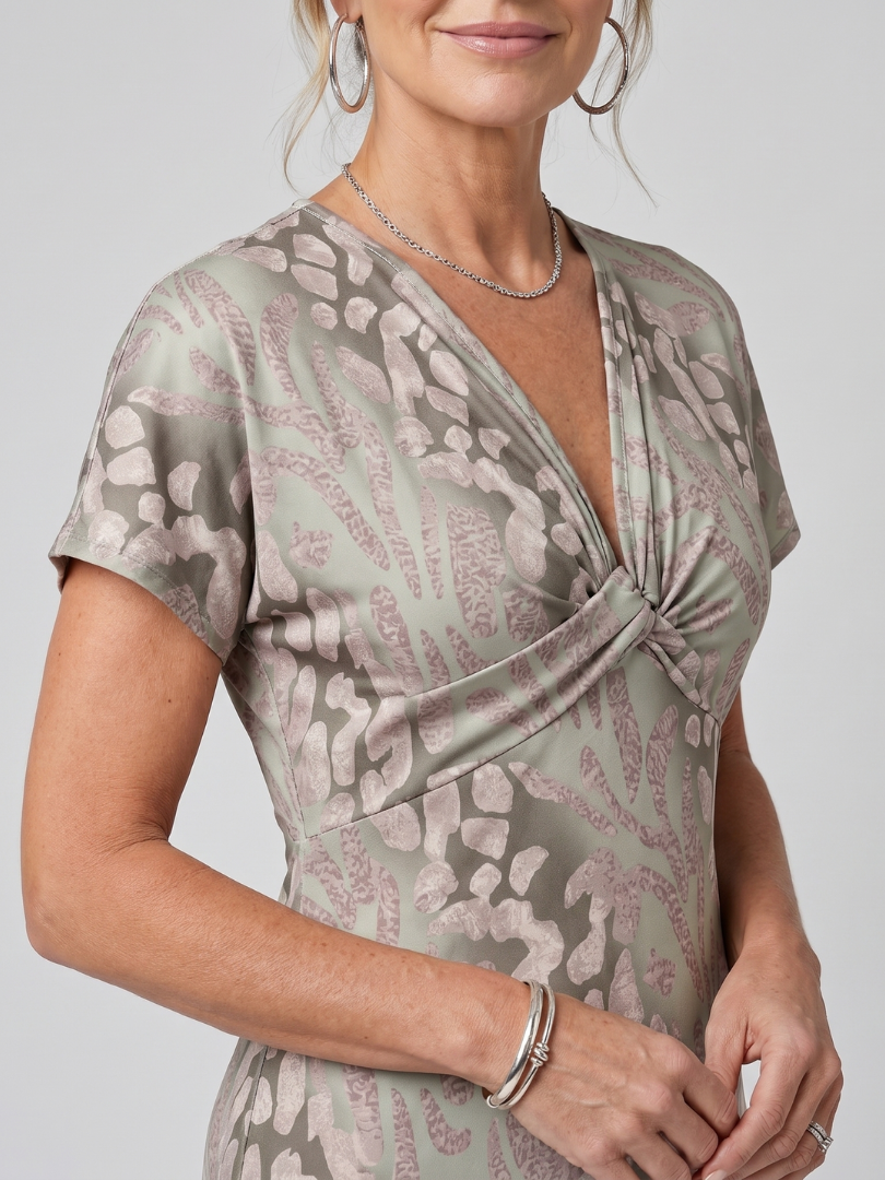 Stella Maxikleid abstraktes Muster – Ansicht 02