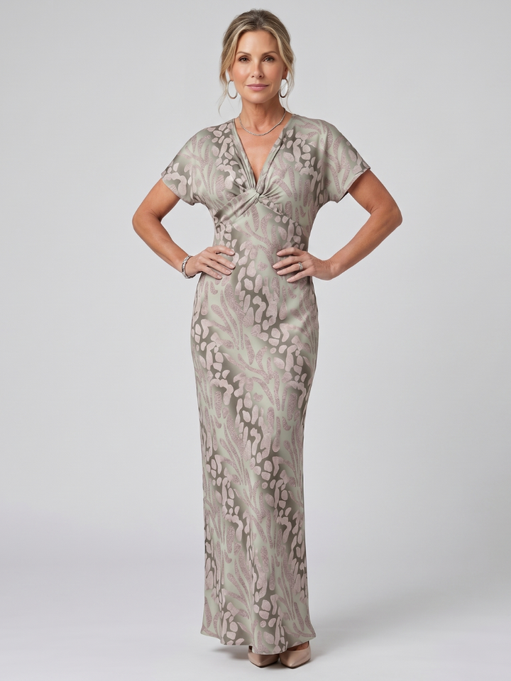 Stella Maxikleid abstraktes Muster – Ansicht 01