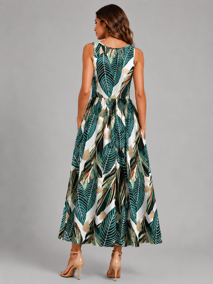 Franziska | Boho Midi-Kleid mit Neckholder