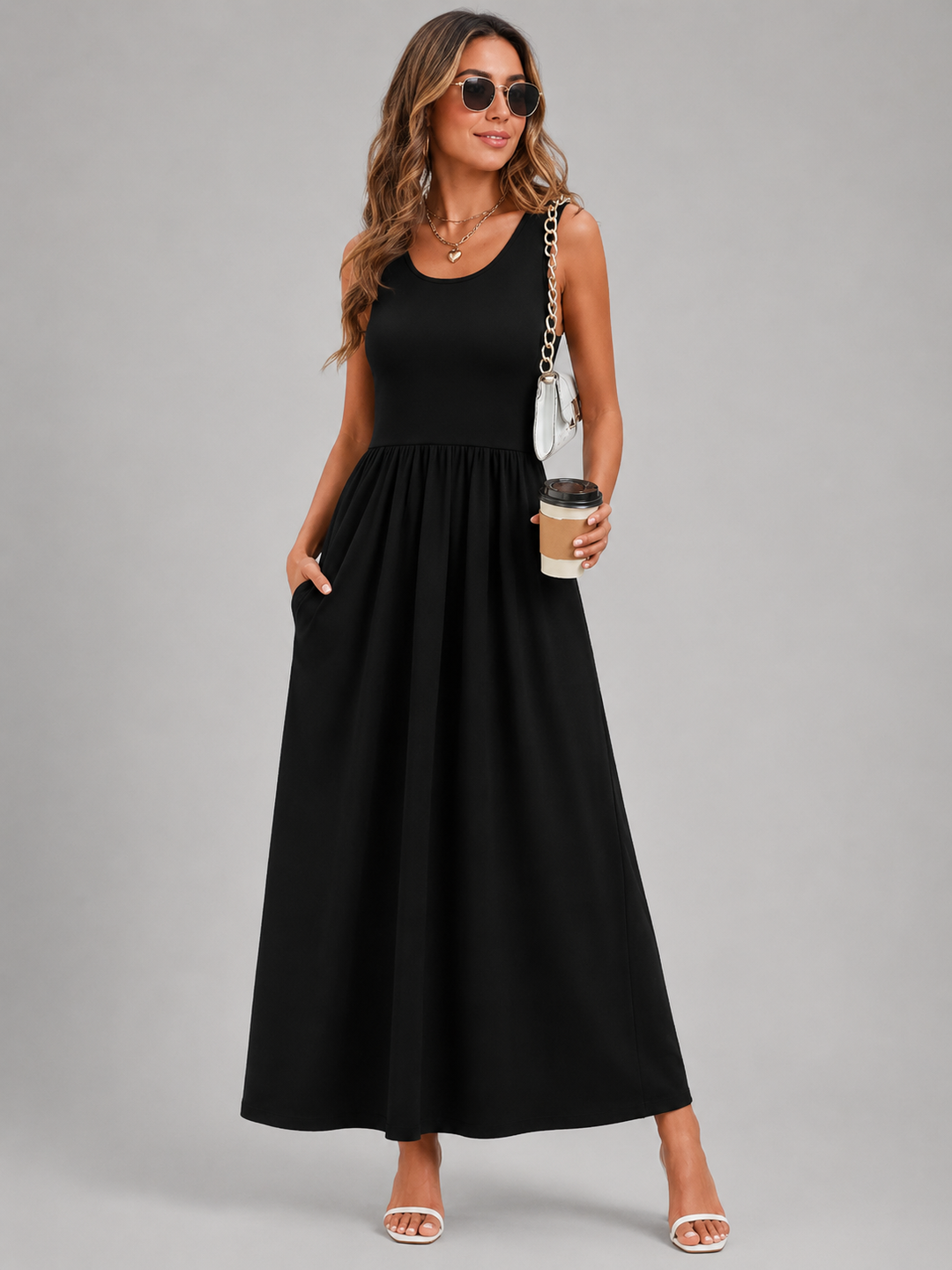 Franziska | Boho Midi-Kleid mit Neckholder