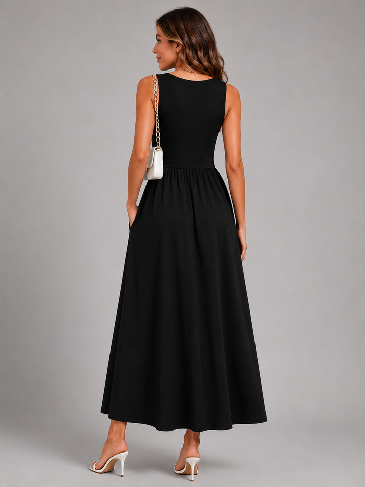 Franziska | Boho Midi-Kleid mit Neckholder