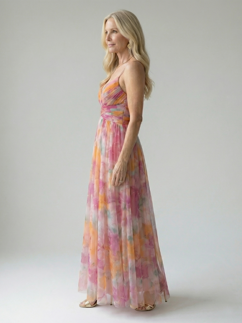 Charlotte | Zachte wikkelmaxijurk