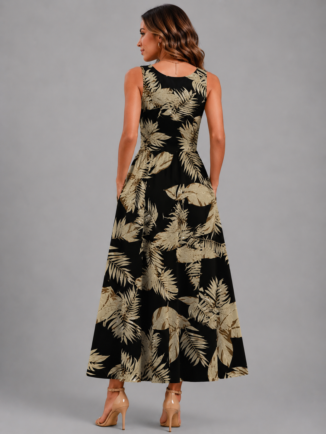 Franziska | Boho Midi-Kleid mit Neckholder