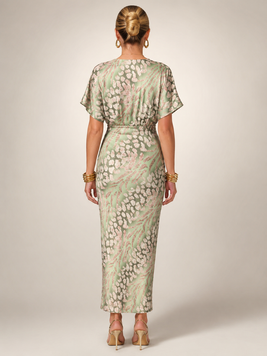 Stella | Maxikleid mit abstraktem Muster