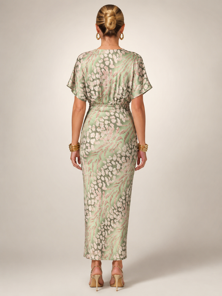 Stella | Maxikleid mit abstraktem Muster