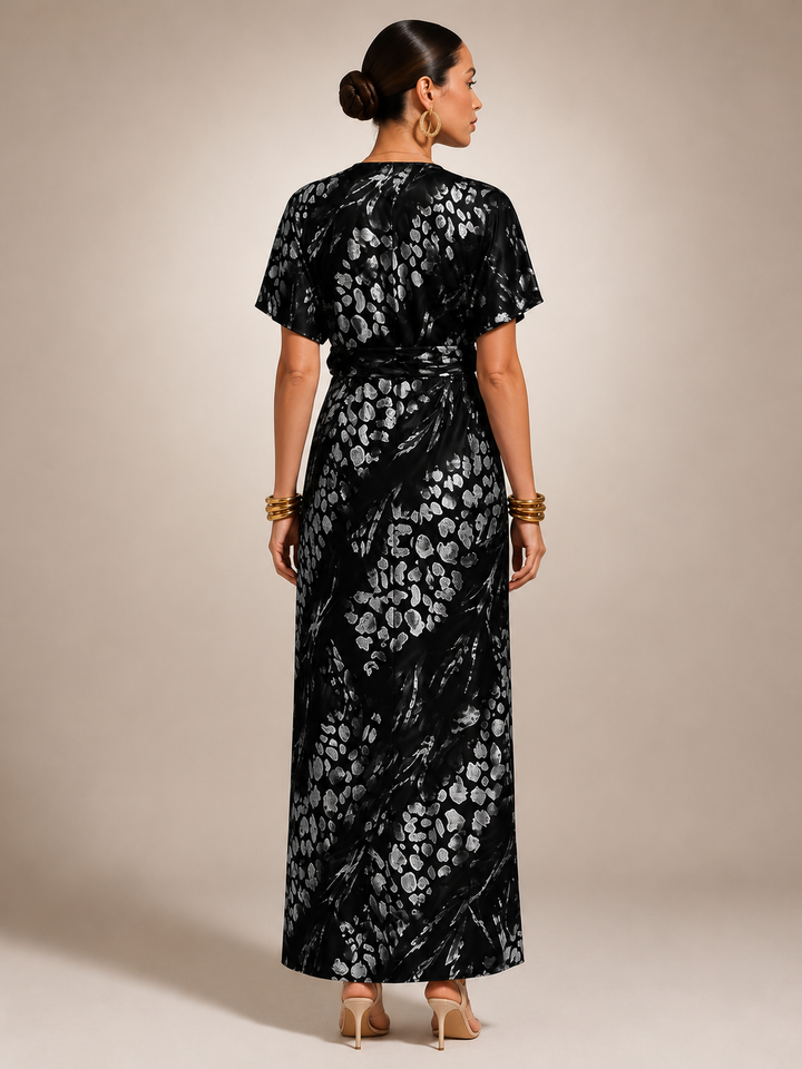 Stella | Maxikleid mit abstraktem Muster