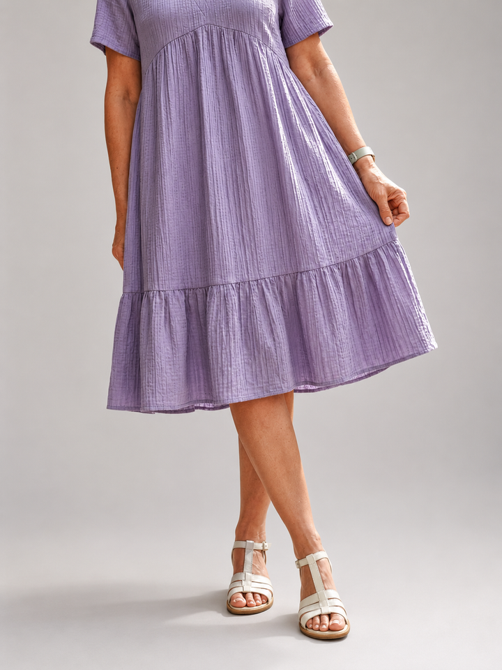 Delphinia | Geweven midi-jurk