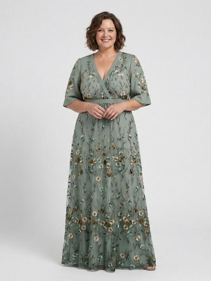 Amelie | Bloemenmaxijurk