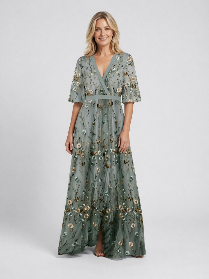 Amelie | Bloemenmaxijurk