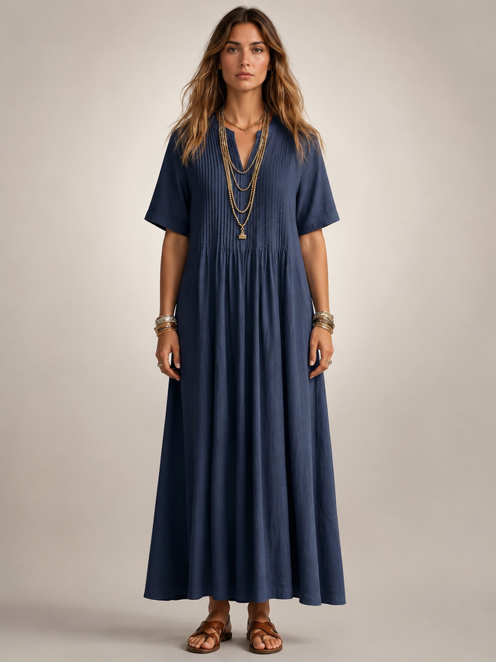 Antje | Elegantes Plisseekleid
