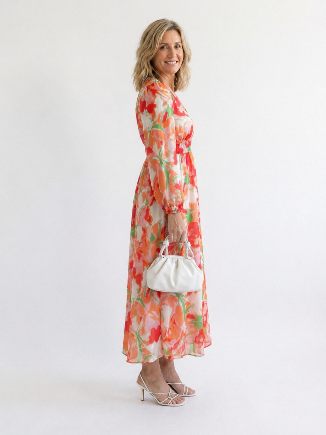 Marie | Bloemen maxi-jurk
