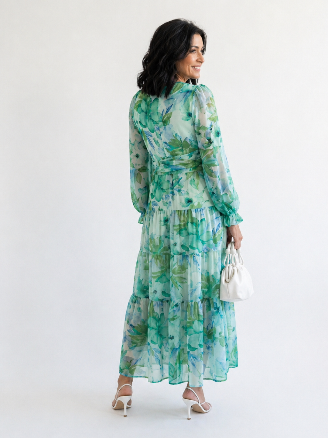 Marie | Bloemen maxi-jurk