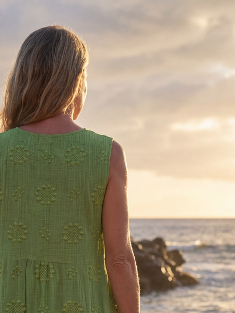 Lea | Midi-Kleid „Garden Texture“