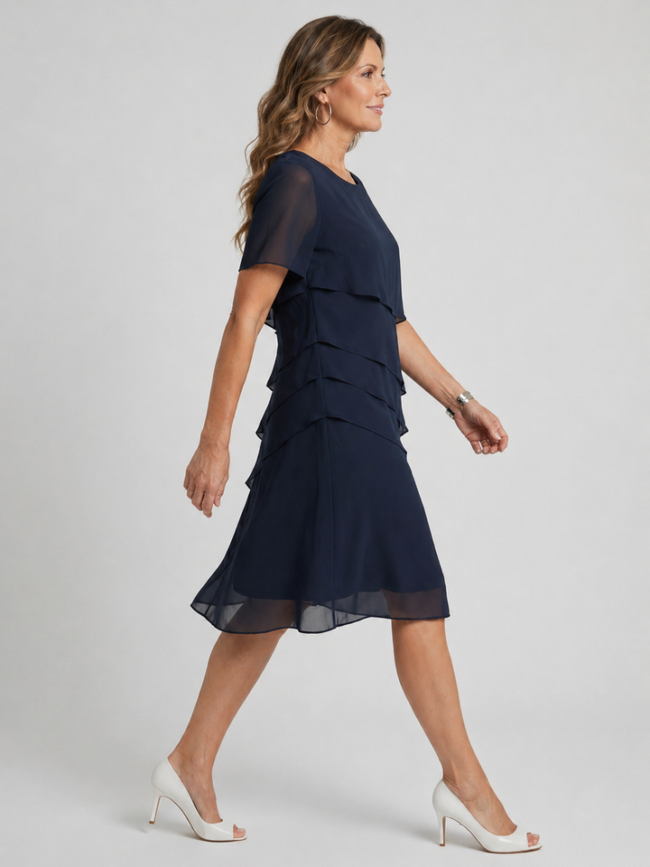 Luisa | Figurbetontes Midi-Kleid