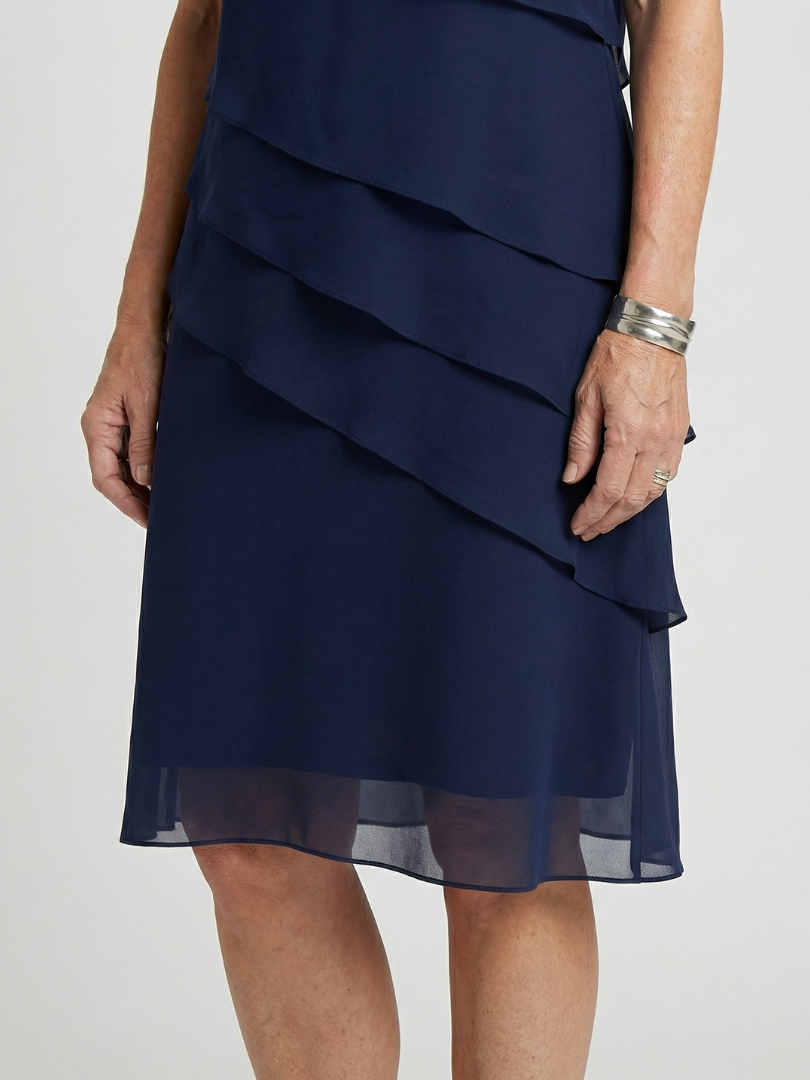 Luisa | Figurbetontes Midi-Kleid