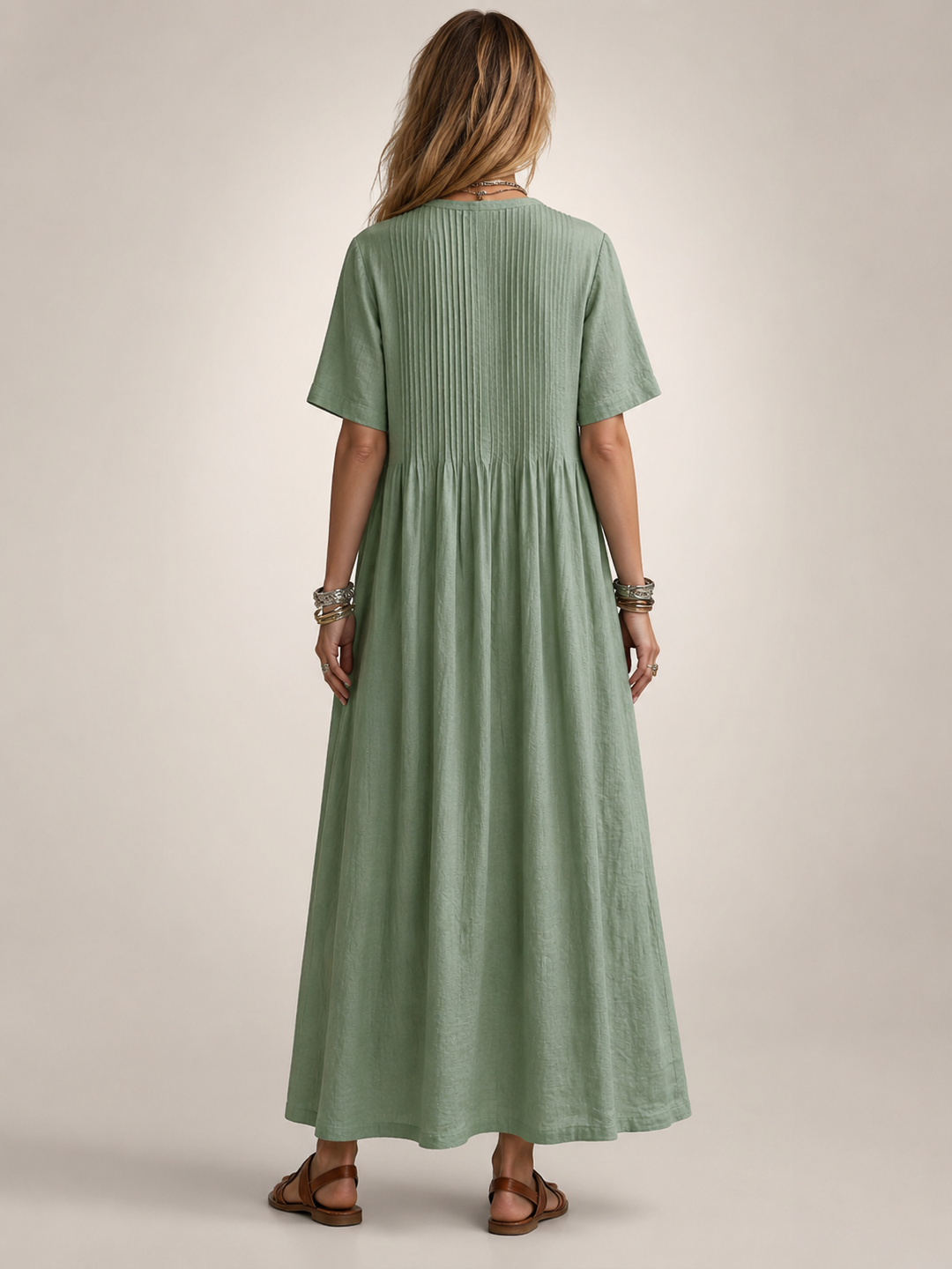 Antje | Elegantes Plisseekleid