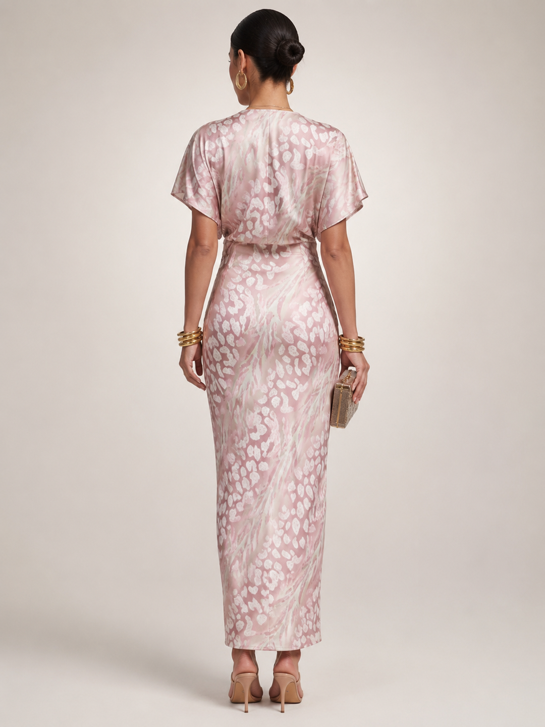 Stella | Maxikleid mit abstraktem Muster