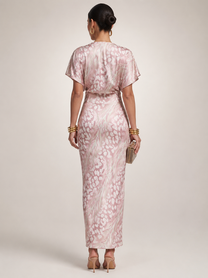 Stella | Maxikleid mit abstraktem Muster