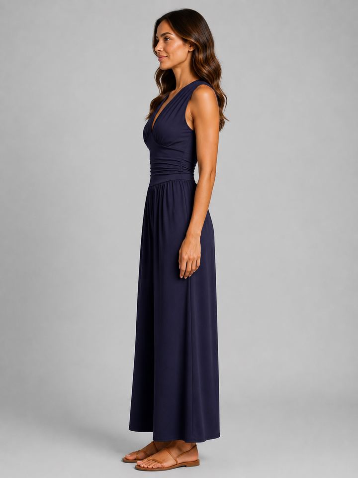 Mia | Ärmelloser Wide-Leg-Jumpsuit