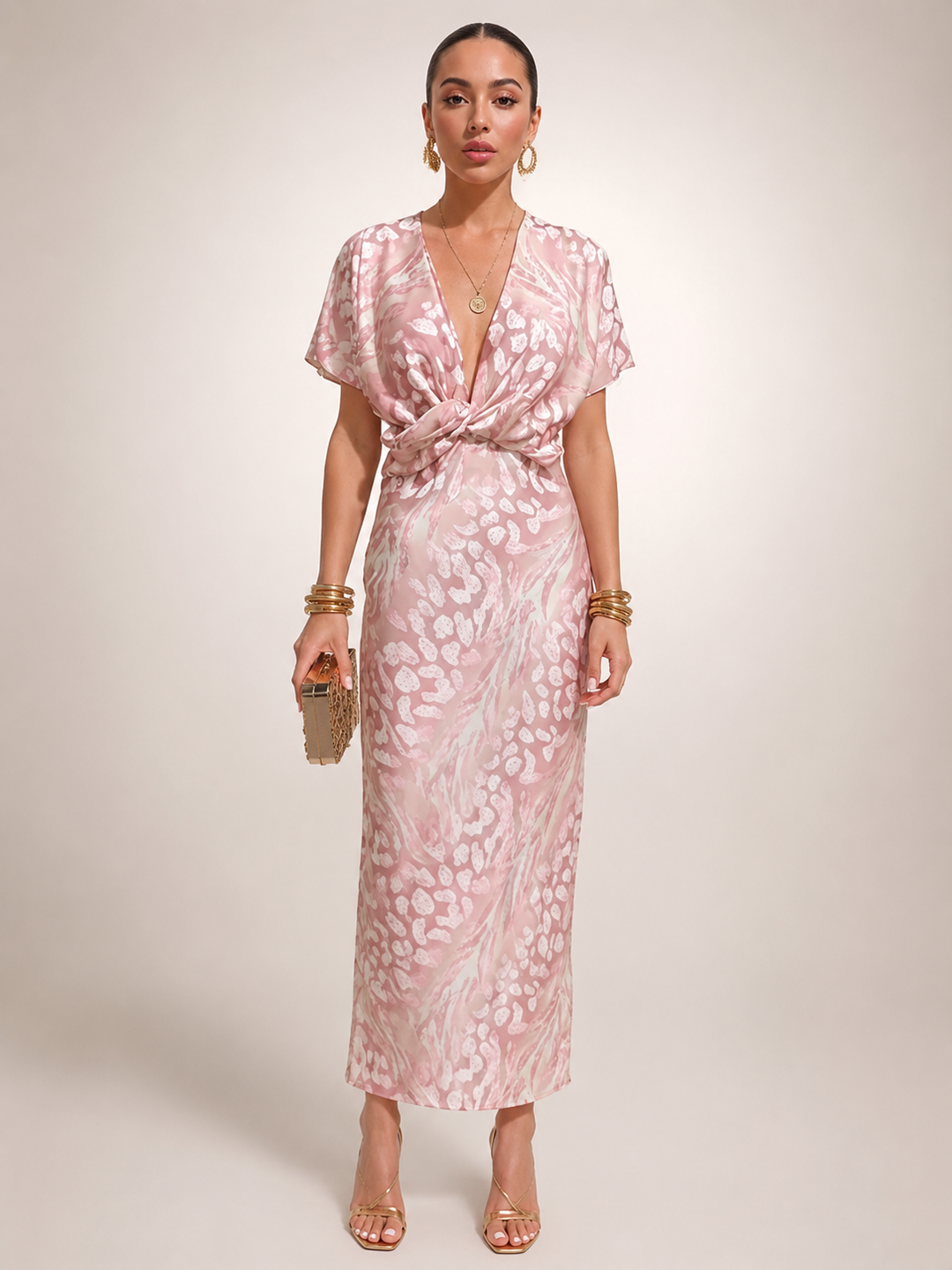 Stella | Maxikleid mit abstraktem Muster