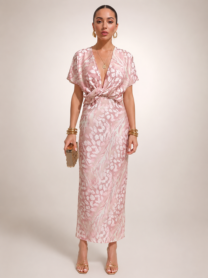 Stella | Maxikleid mit abstraktem Muster