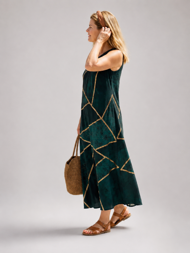 Elara | Kalme Golf Midi-jurk