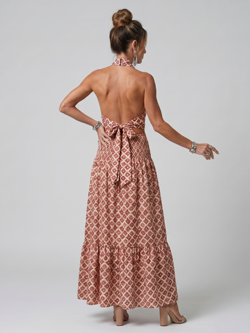 Ines Midikleid Geometrikmuster – Ansicht 04