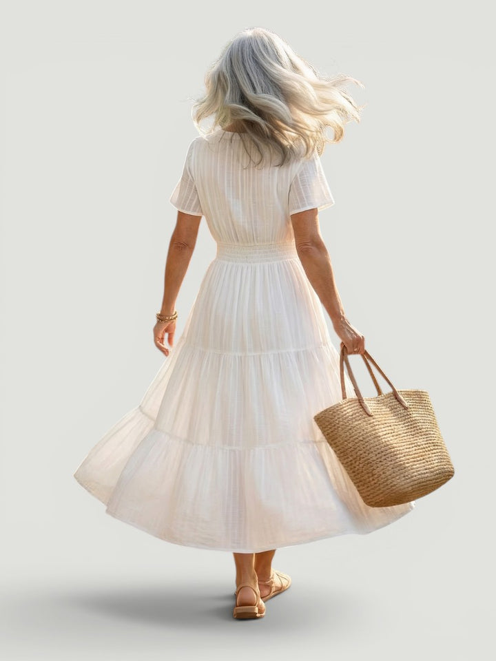 Haven | Gerafftes Midikleid