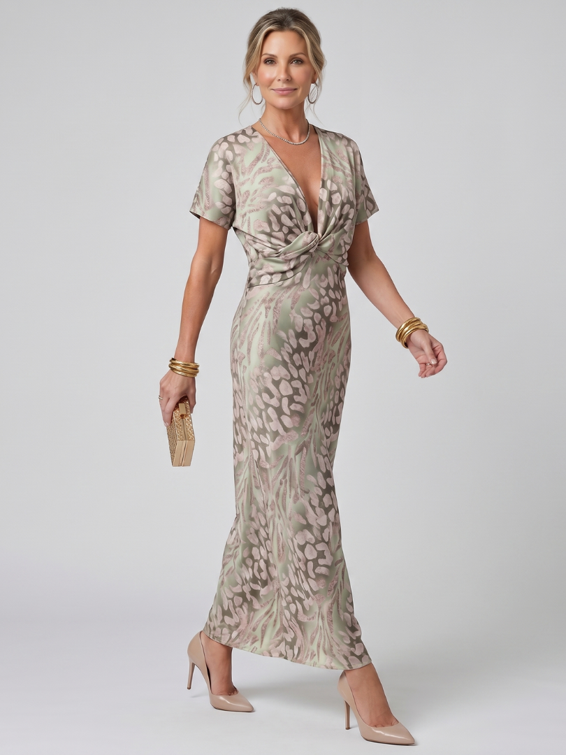 Stella Maxikleid abstraktes Muster – Ansicht 03