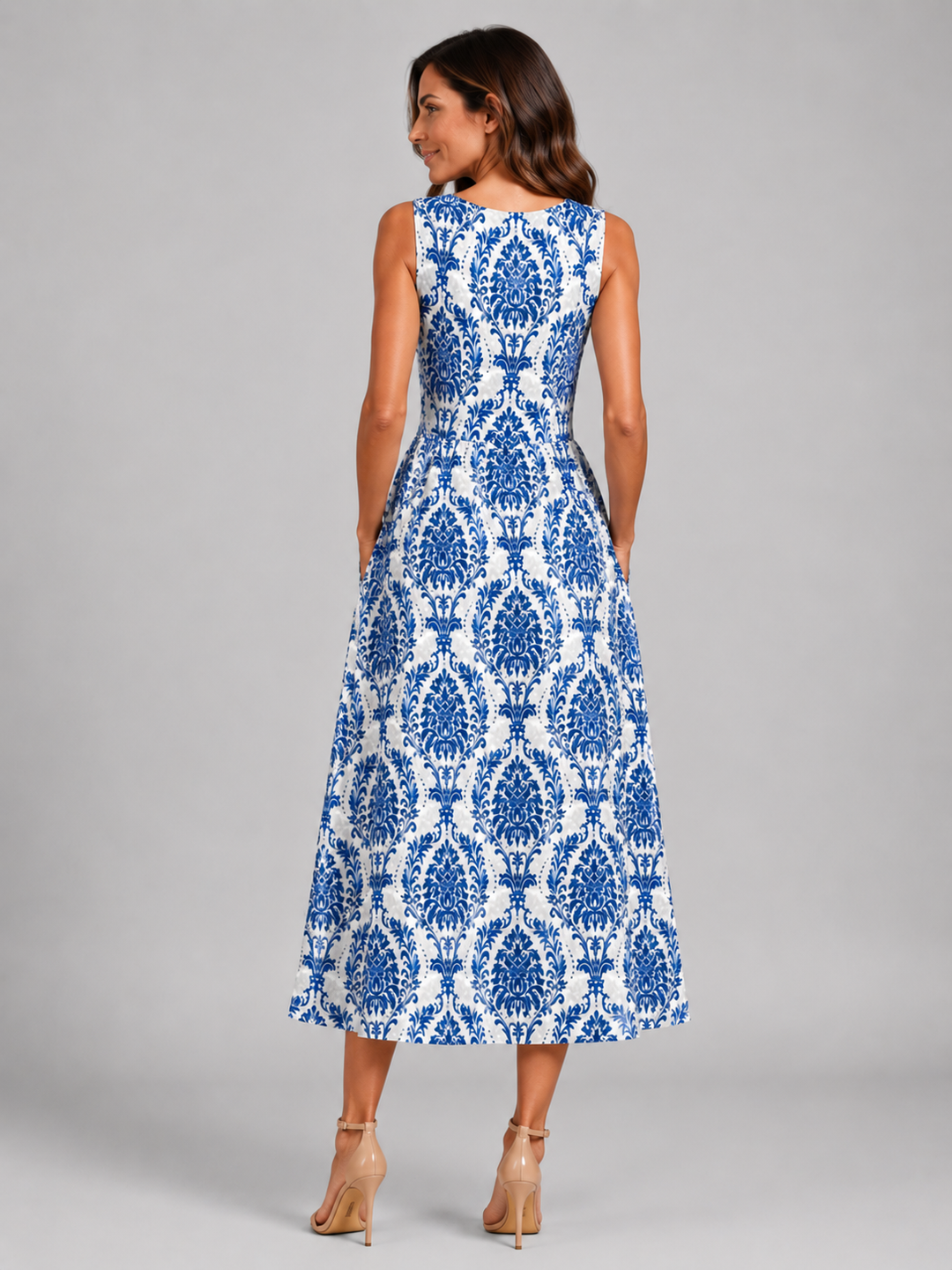 Franziska | Boho Midi-Kleid mit Neckholder