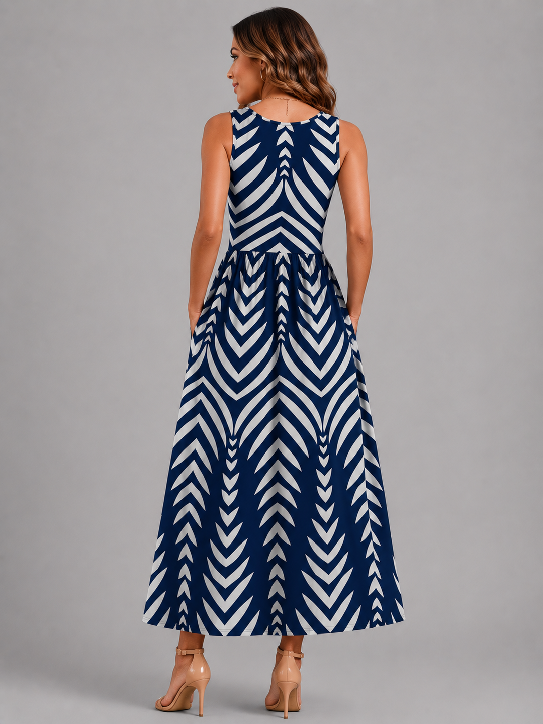 Franziska | Boho Midi-Kleid mit Neckholder