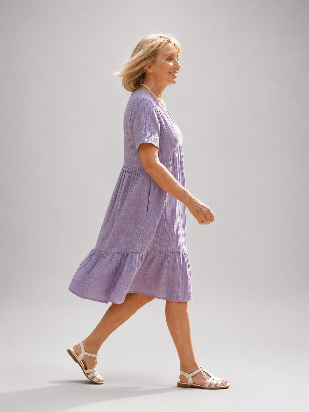 Delphinia | Geweven midi-jurk