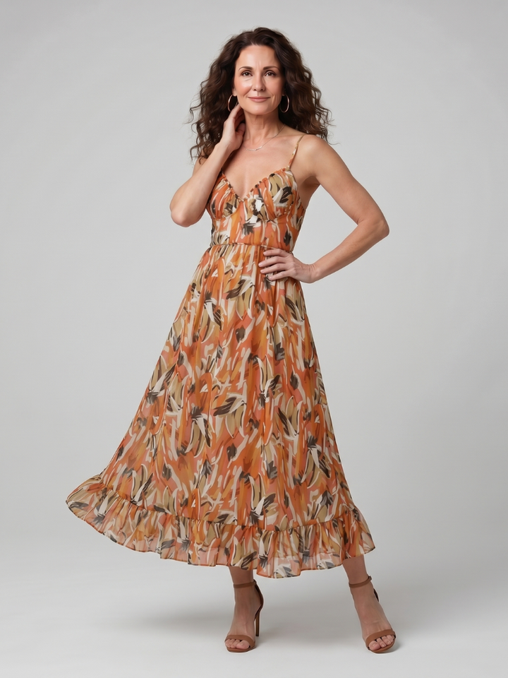 Dorothea Midikleid Spaghettiträger – Ansicht 07