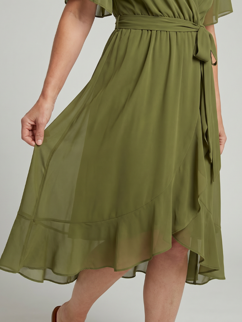 Nina Midikleid Wickeloptik – Ansicht 03