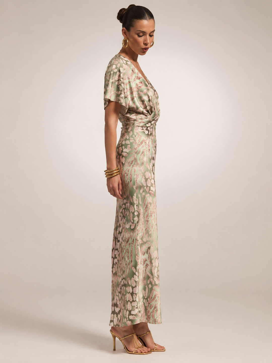 Stella | Maxikleid mit abstraktem Muster