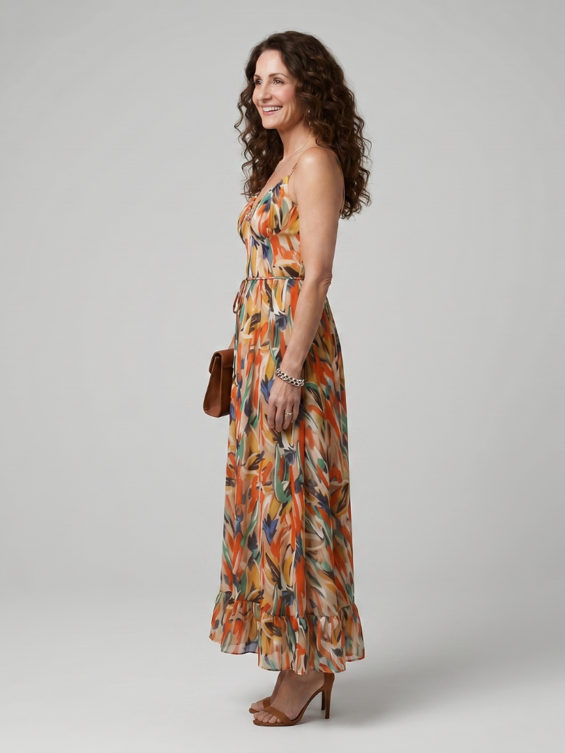 Dorothea Midikleid Spaghettiträger – Ansicht 02
