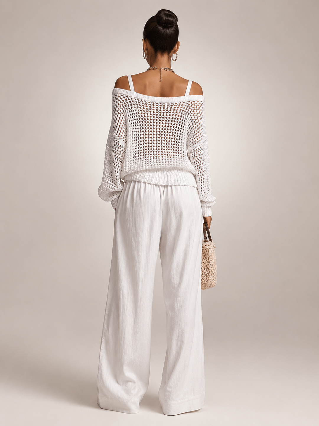 Herta | Off-Shoulder Zweiteiler-Set mit weiter Hose