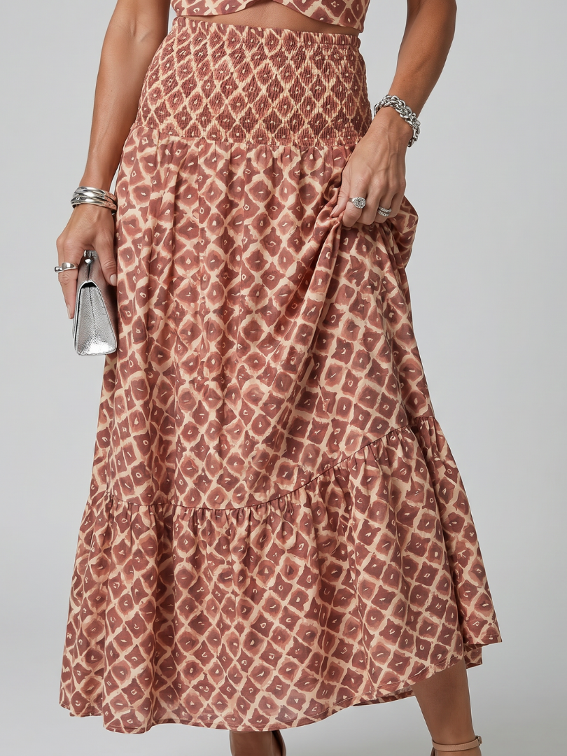 Ines Midikleid Geometrikmuster – Ansicht 03