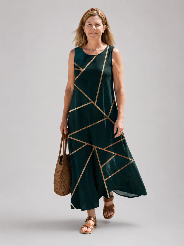 Elara | Kalme Golf Midi-jurk