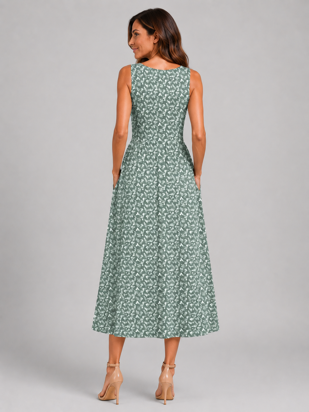 Franziska | Boho Midi-Kleid mit Neckholder