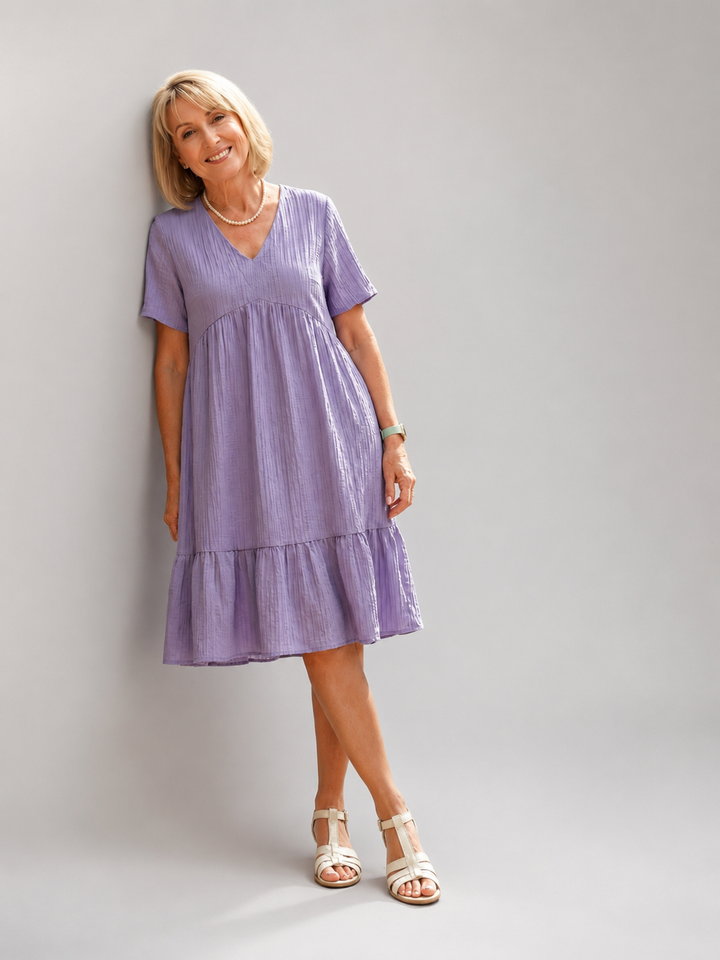 Delphinia | Geweven midi-jurk
