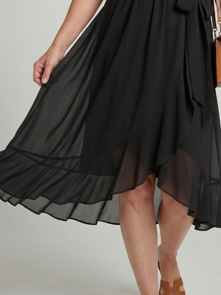 Nina Midikleid Wickeloptik – Ansicht 05