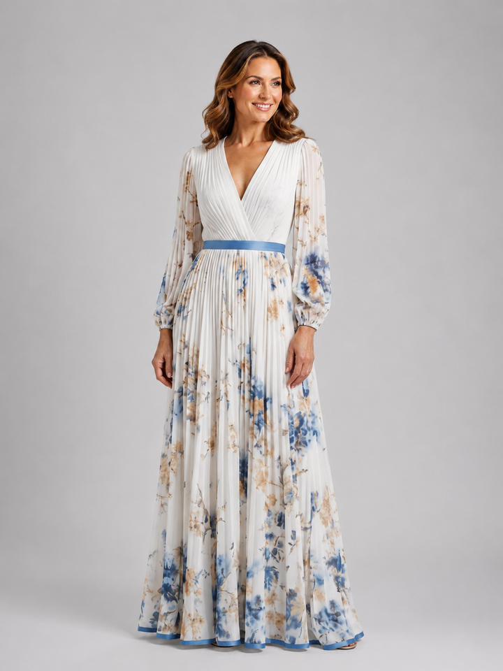 Romina | Langärmliges Maxikleid
