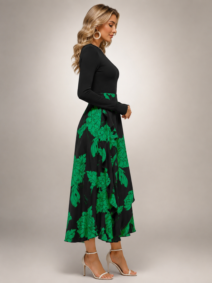 Isolde | Colorblock-Midikleid