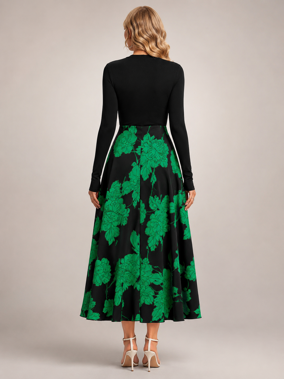 Isolde | Colorblock-Midikleid