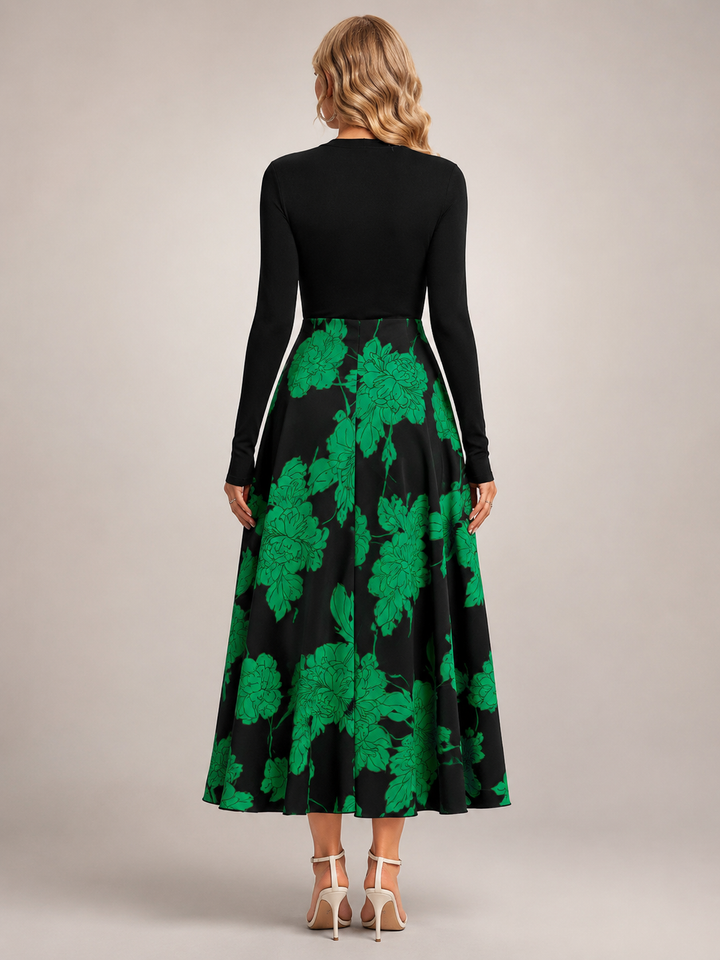 Isolde | Colorblock-Midikleid